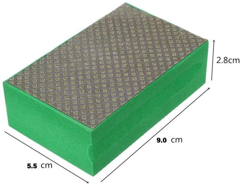 Edinstry Sanding Blocks Polishing Grinding Block Diamond Polishing Hand Pads Block For Granite Marble Glass Grinding 400 Grit, 1 Pcs - Image 2